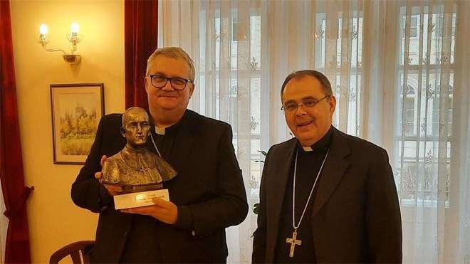 Posjet biskupa Petera Štumpfa varaždinskom biskupu Boži Radošu